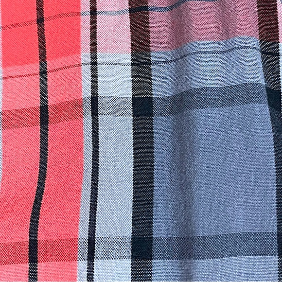 OBEY Western Vibe Inpired Plaid Fitted Long Sleeve Shirt Size M Boho Rockabilly - Picture 8 of 8